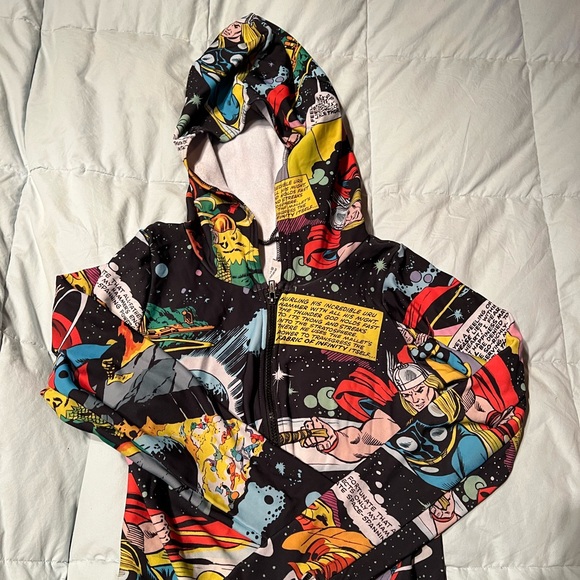 ULTRA RARE Black Milk Rainbow Bridge Thor Snuggle Suit Size Large Marvel - Picture 5 of 14